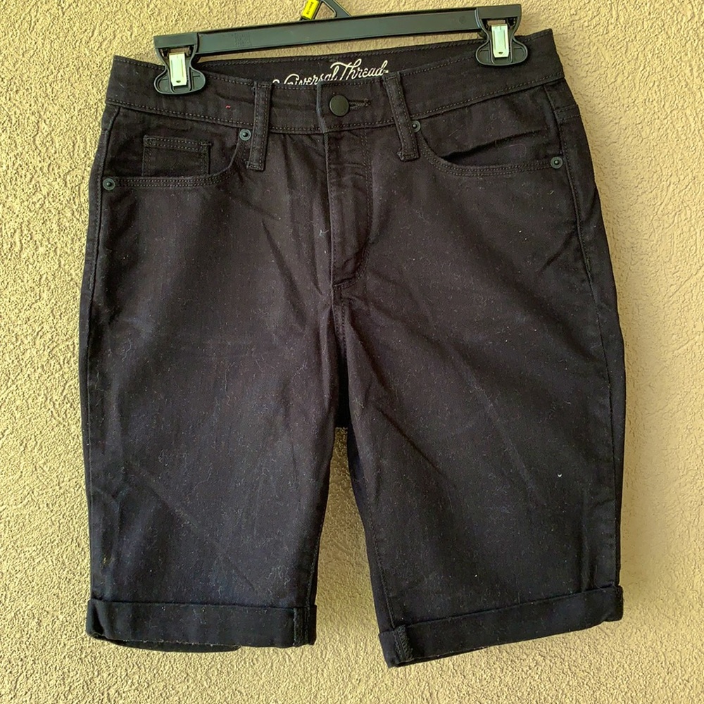Black Denim Shorts size 6/28R